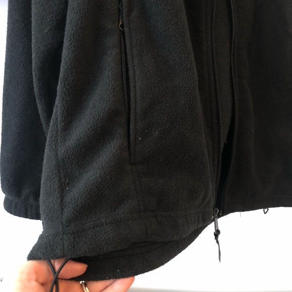 Men’s Columbia black fleece zip up jacket - Picture 3 of 4